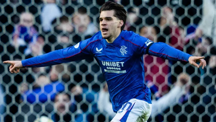 Ianis Hagi celebrates a goal for Rangers Ianis Hagi celebrates a goal for Rangers