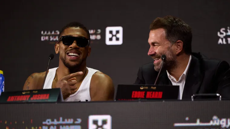 Eddie Hearn lists three opponents for Anthony Joshua for the final stage of his career image