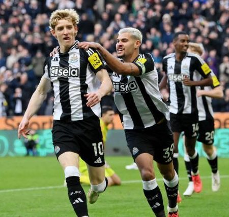 Eddie Howe reveals how Gordon reacted in dressing room after red card in Newcastle vs. Brighton