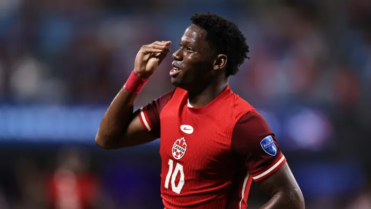 Jonathan David of Canada at 2024 Copa America Jonathan David of Canada at 2024 Copa America